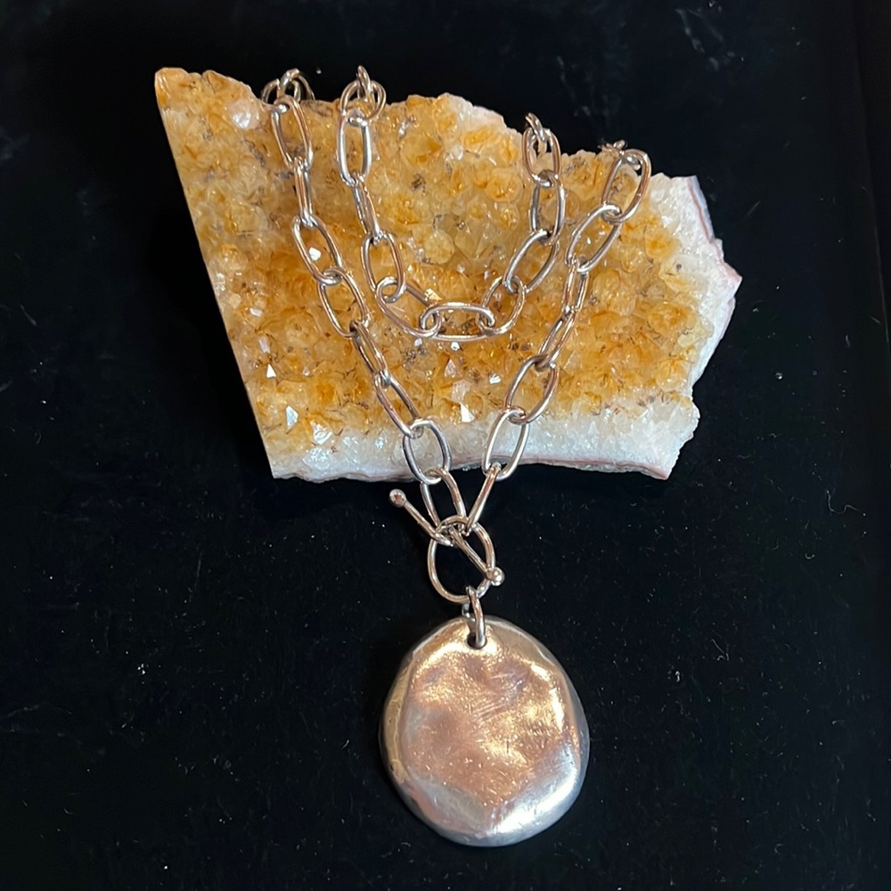 Sterling Silver One Of A Kind Necklace/Art Jewelry Portland OR. Statement!